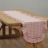 Rosehill Cottage Ruffled Cotton Table Runner