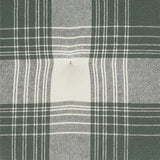 Deep Moss Green Plaid Cotton Chair Pad - 15.5x17 Cushioned Seat Cushion - VHC Brands