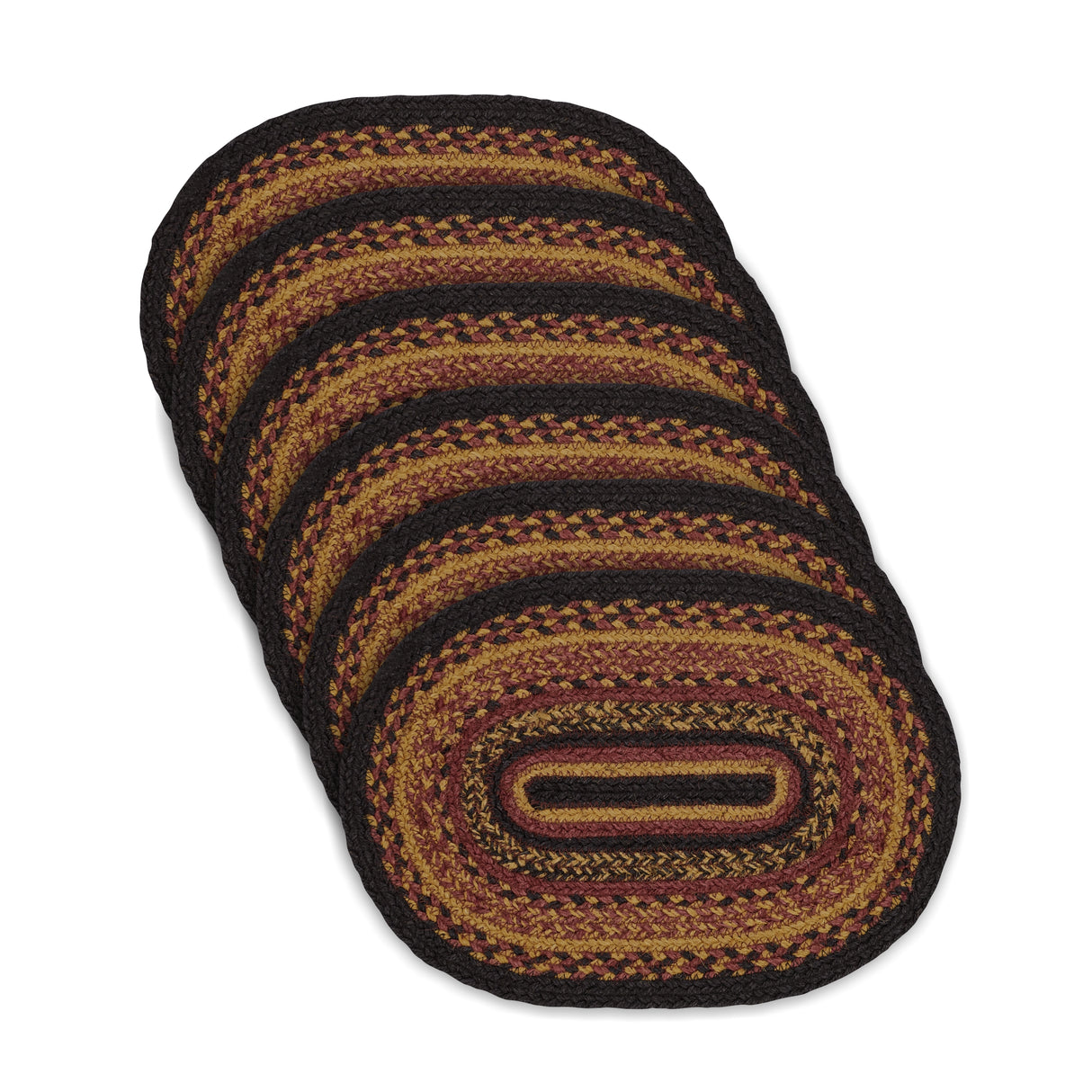 Heritage Farms Jute Oval Placemat Set of 6 10x15