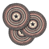 Colonial Star Jute Trivet 15 inch Diameter Set of 3