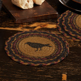 Heritage Farms Crow Jute Trivet 8 inch Diameter Set of 3