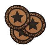Farmhouse Jute Trivet Stencil Star 8, Set of 3
