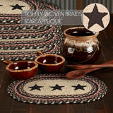 Colonial Star Jute Oval Placemat Set of 6 10x15