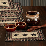 Colonial Star Jute Rect Placemat Set of 6 10x15