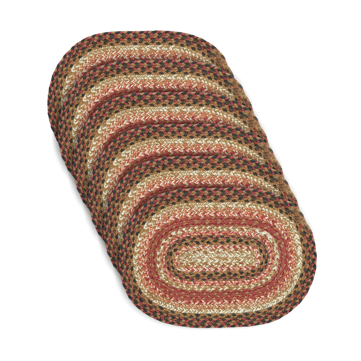Ginger Spice Jute Oval Placemat Set of 6 10x15