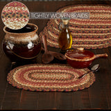 Ginger Spice Jute Oval Placemat Set of 6 10x15