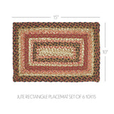 Ginger Spice Jute Rect Placemat Set of 6 10x15
