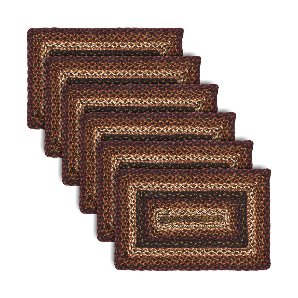 Beckham Jute Rect Placemat Set of 6 12x18