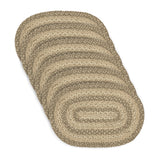 Cobblestone Jute Oval Placemat Set of 6 12x18