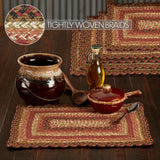 Ginger Spice Jute Rect Placemat Set of 6 12x18