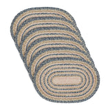 Kaila Jute Oval Placemat Set of 6 13x19