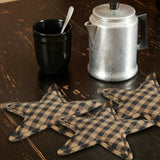 Black Star Trivet Star Shape Set of 3 10