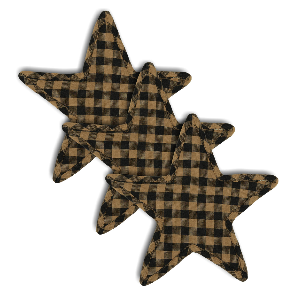 Black Star Trivet Star Shape Set of 3 10