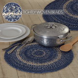 Great Falls Blue Jute Trivet 15, Set of 3