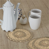 Cobblestone Jute Trivet 8, Set of 3