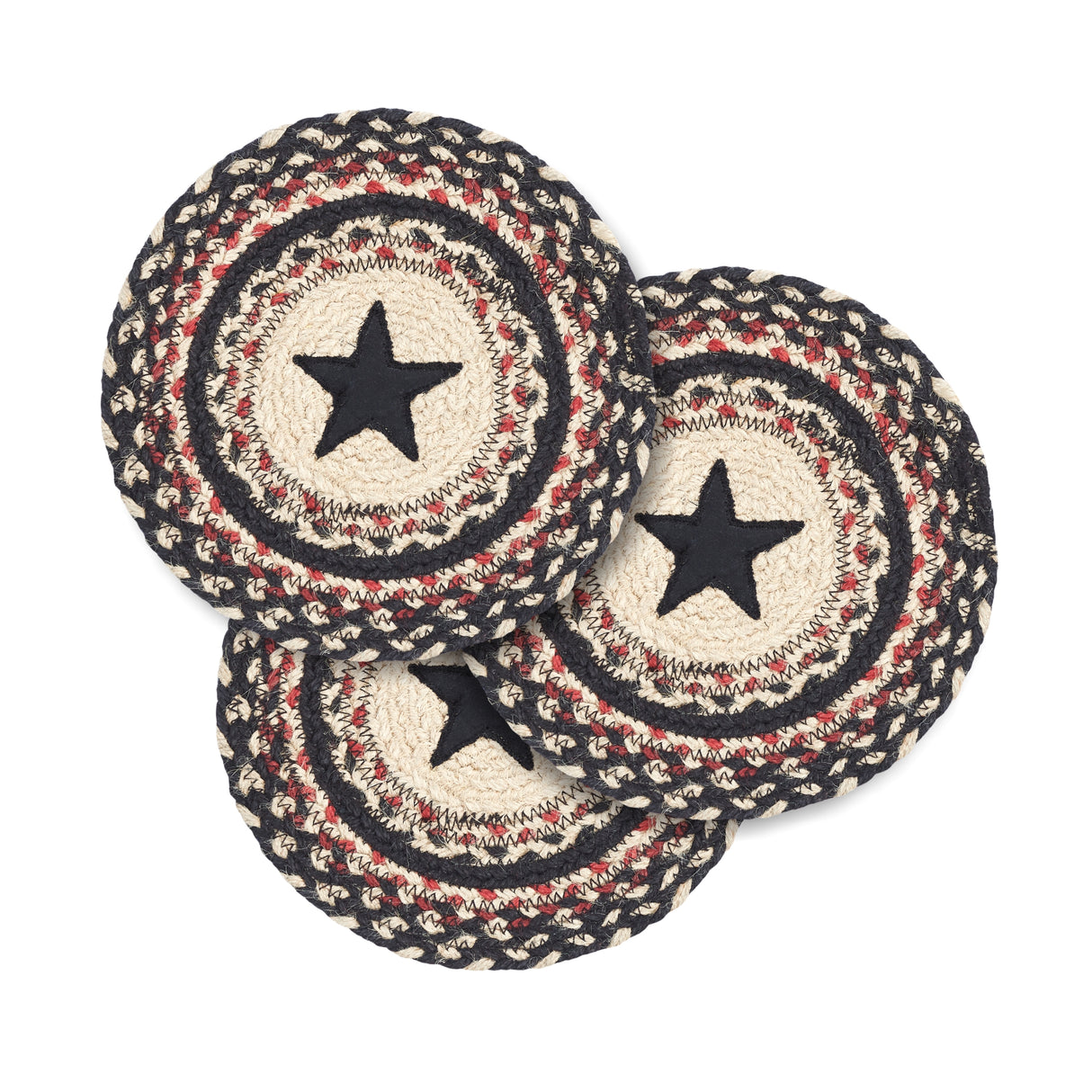 Colonial Star Jute Trivet 8 Set of 3
