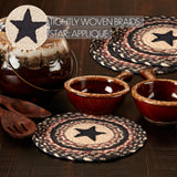 Colonial Star Jute Trivet 8 Set of 3