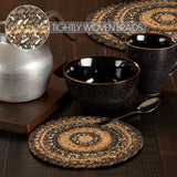 Espresso Jute Trivet 8, Set of 3