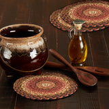 Ginger Spice Jute Trivet 8, Set of 3
