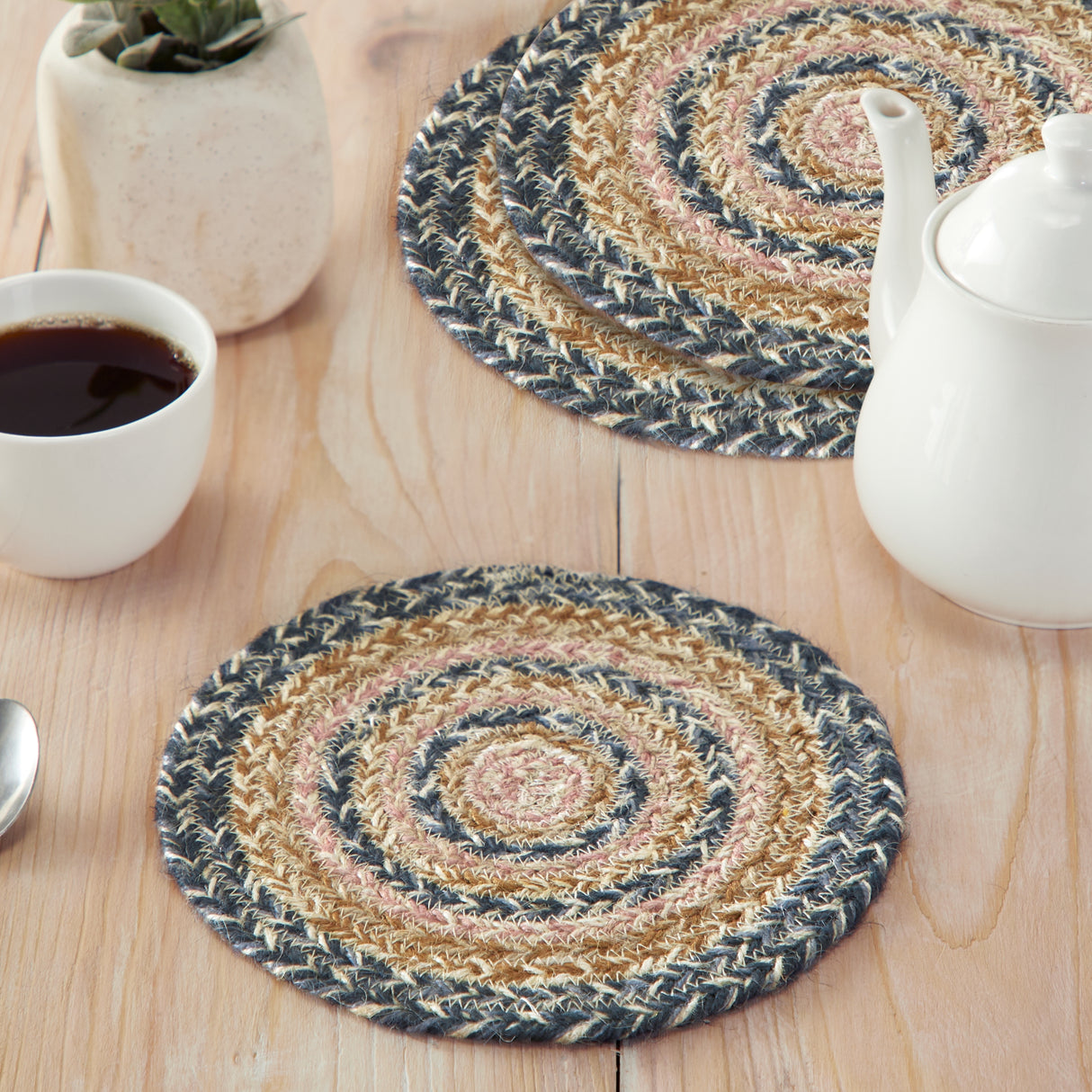 Kaila Jute Trivet 8, Set of 3