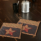 Arlington Pot Holder with Pocket & Patchwork Star Set of 2 8x8