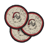 Jolly Ole Santa Jute Trivet 8 inch Diameter, Set of 3
