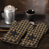 Black Star Oven Mitt Set of 2