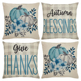 Fall Greetings Pillow Cover Set of 4 20Lx20W