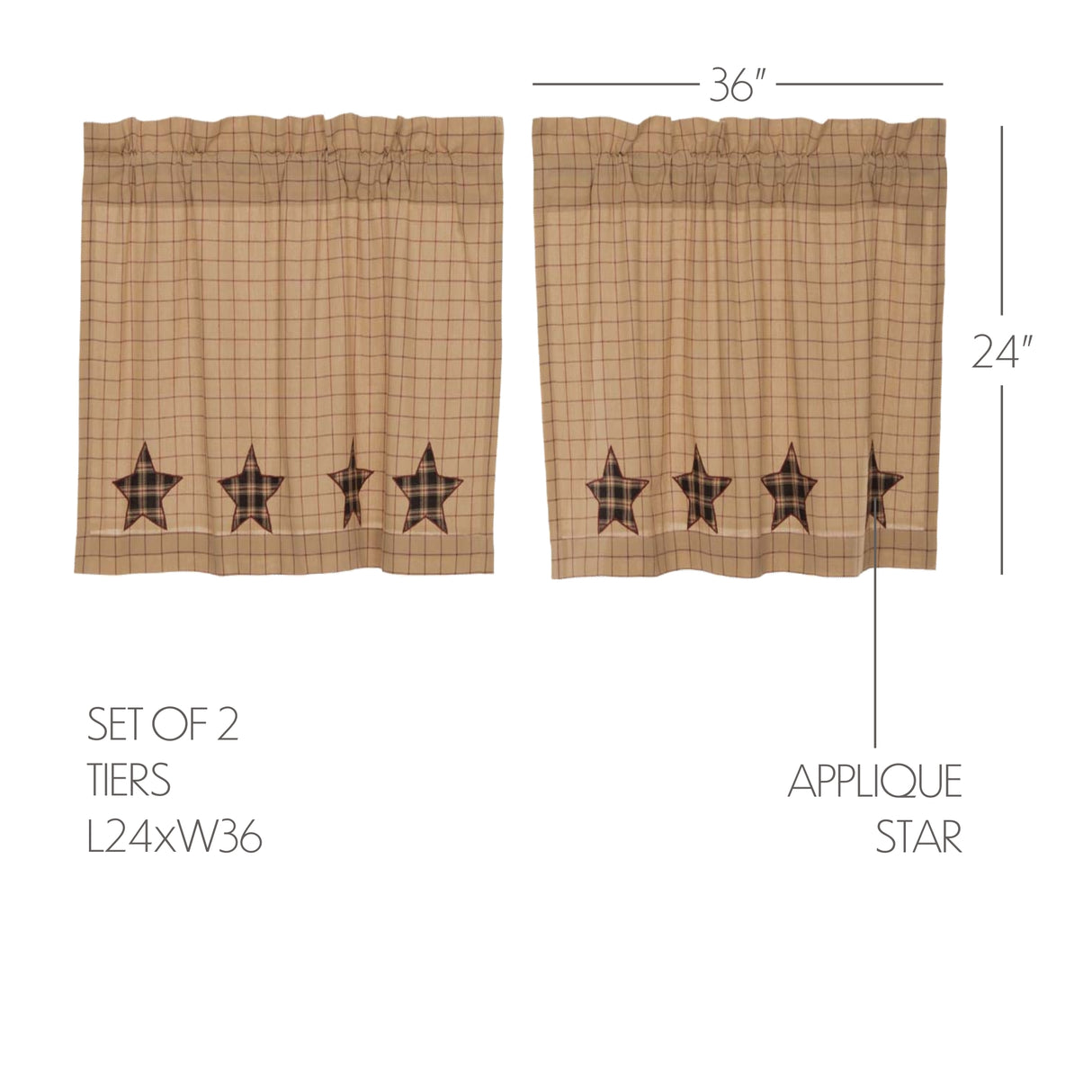 Bingham Star Curtain Set