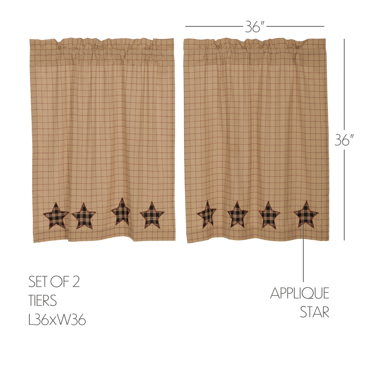 Bingham Star Curtain Set