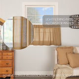 Burlap Antique Curtain Set