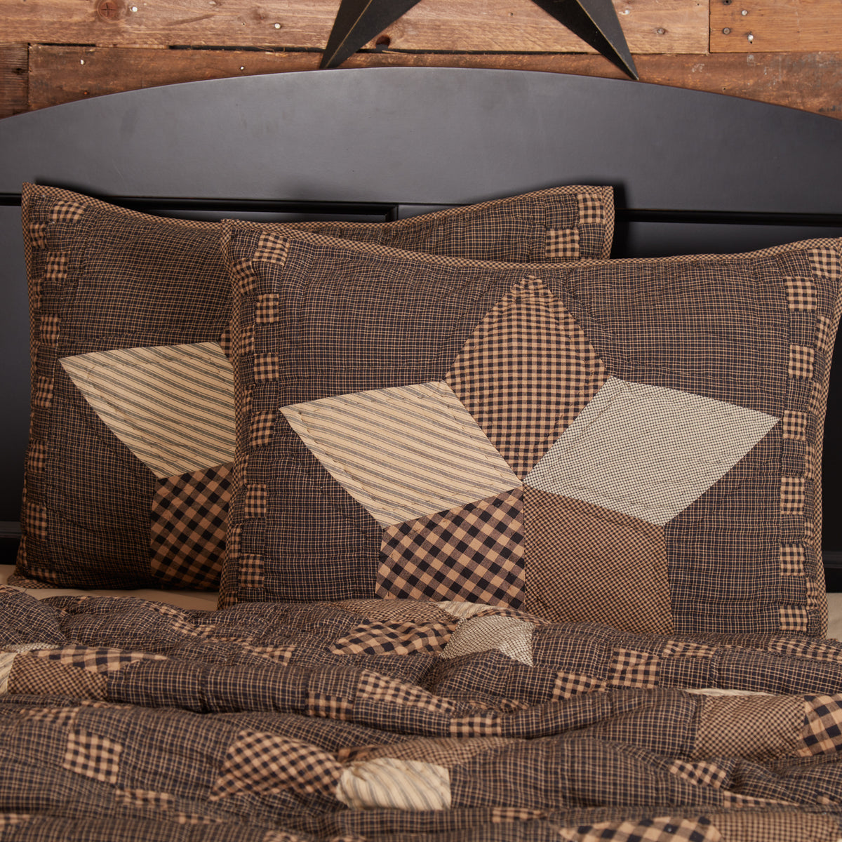 Farmhouse Star Sham, Set of 2