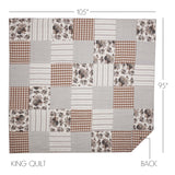 Annie Floral 3 Piece Quilt Set