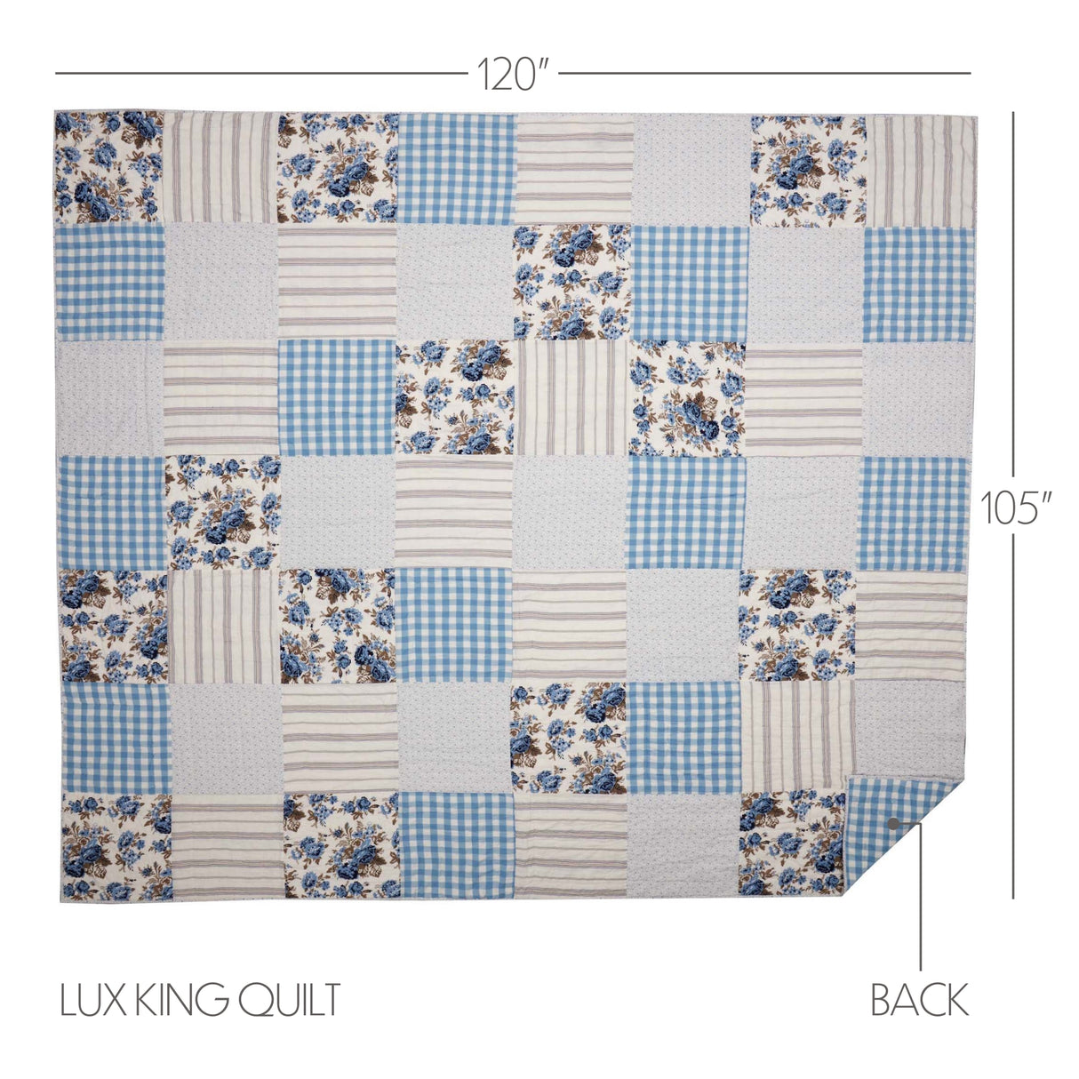 Annie Floral 3 Piece Quilt Set