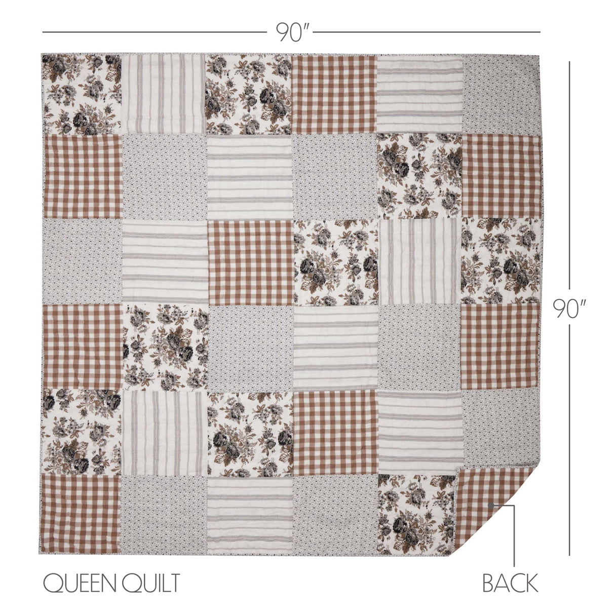 Annie Floral 3 Piece Quilt Set