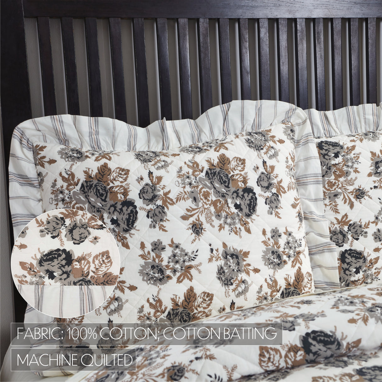 Annie Floral 3 Piece Quilt Set