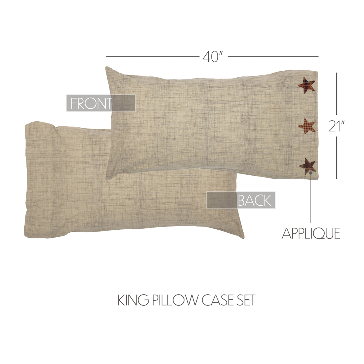 Abilene Star 5PC Burgundy Bedding Set Cal King (1 Quilt, 2 Shams, 2 Pillowcases)