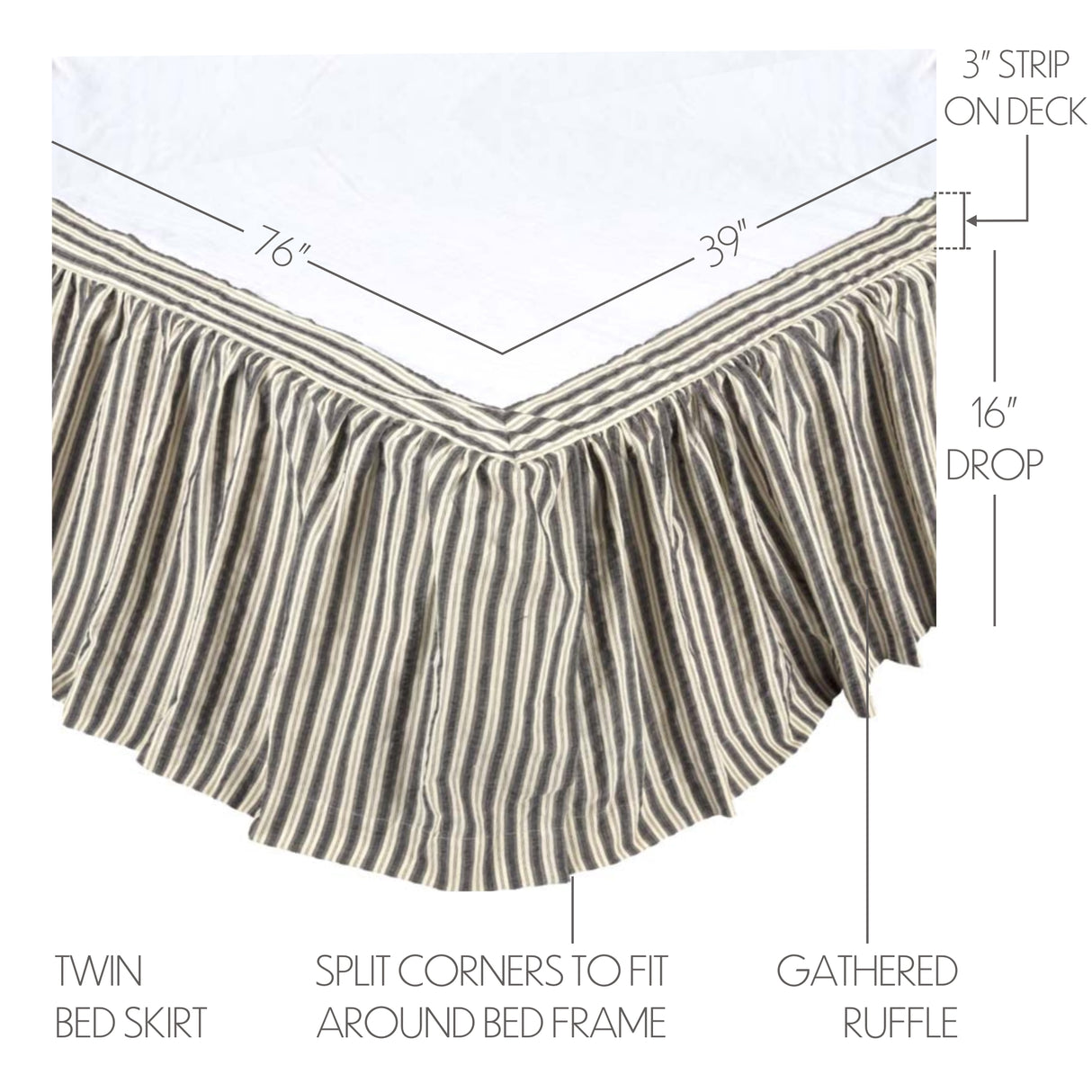 Ashmont 4 Piece Twin Quilt Set (1 Twin Quilt, 2 Standard Shams, 1 Twin Bed Skirt)
