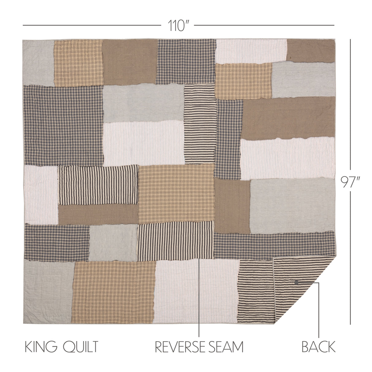 Ashmont 5 Piece King Quilt Set (1 King Quilt, 2 King Shams, 2 King Pillowcase)