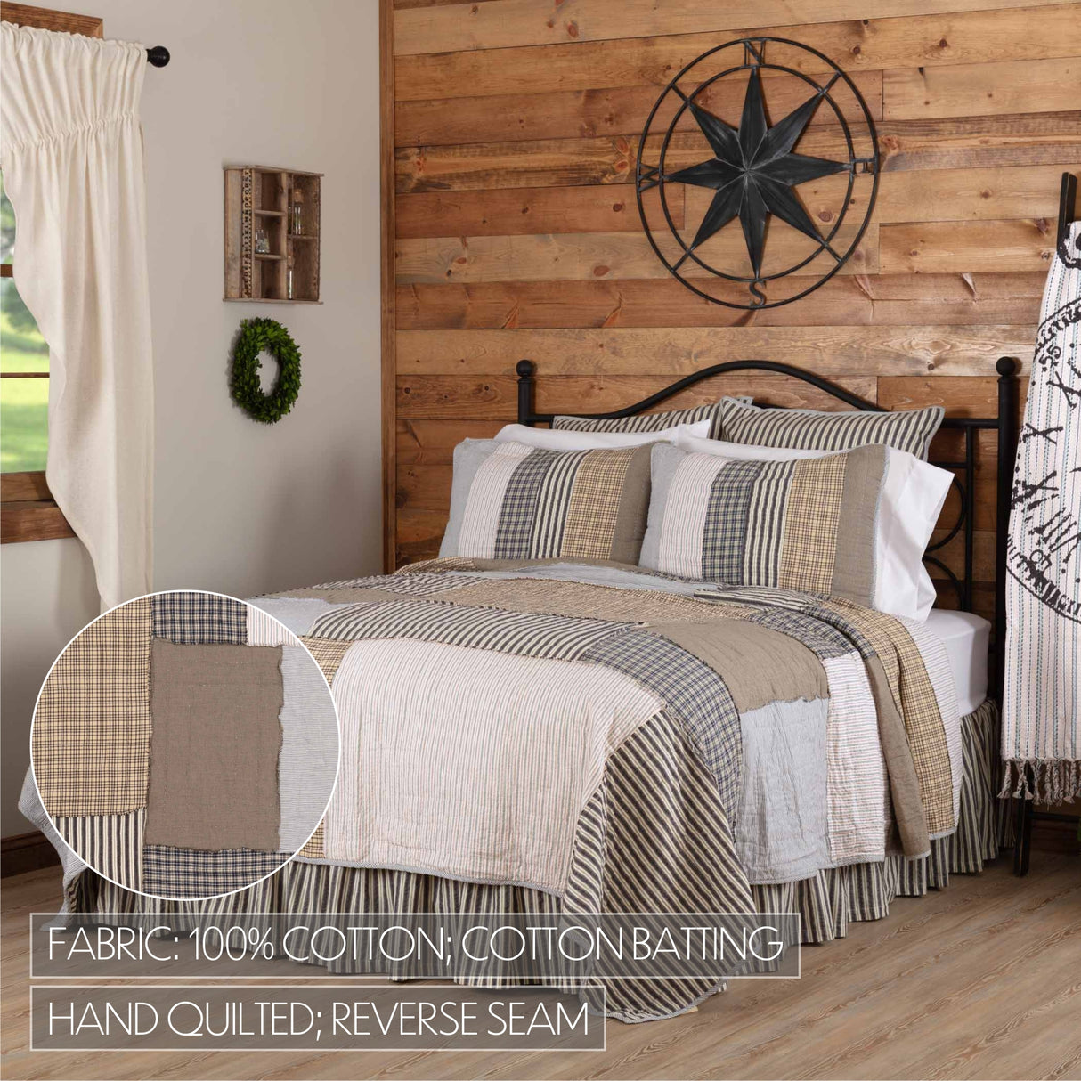 Ashmont 5 Piece Twin Quilt Set (1 Twin Quilt, 2 Standard Shams, 2 Standard Pillowcase)
