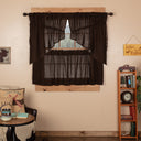 Burlap Antique Curtain Set