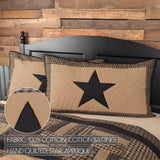Black Check Star 5 Piece Quilt Set