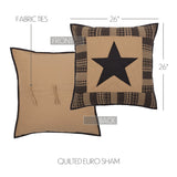 Black Check Star 8 Piece Quilt Set