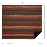 Beckham 4PC Rust Bedding Set
