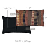 Beckham 4PC Rust Bedding Set Luxury King (1 Quilt, 2 Shams, 1 Bedskirt)