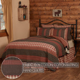 Beckham 4PC Rust Bedding Set Twin (1 Quilt, 2 Shams, 1 Bedskirt)