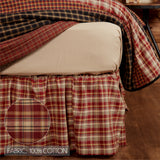 Beckham 4PC Rust Bedding Set Twin (1 Quilt, 2 Shams, 1 Bedskirt)