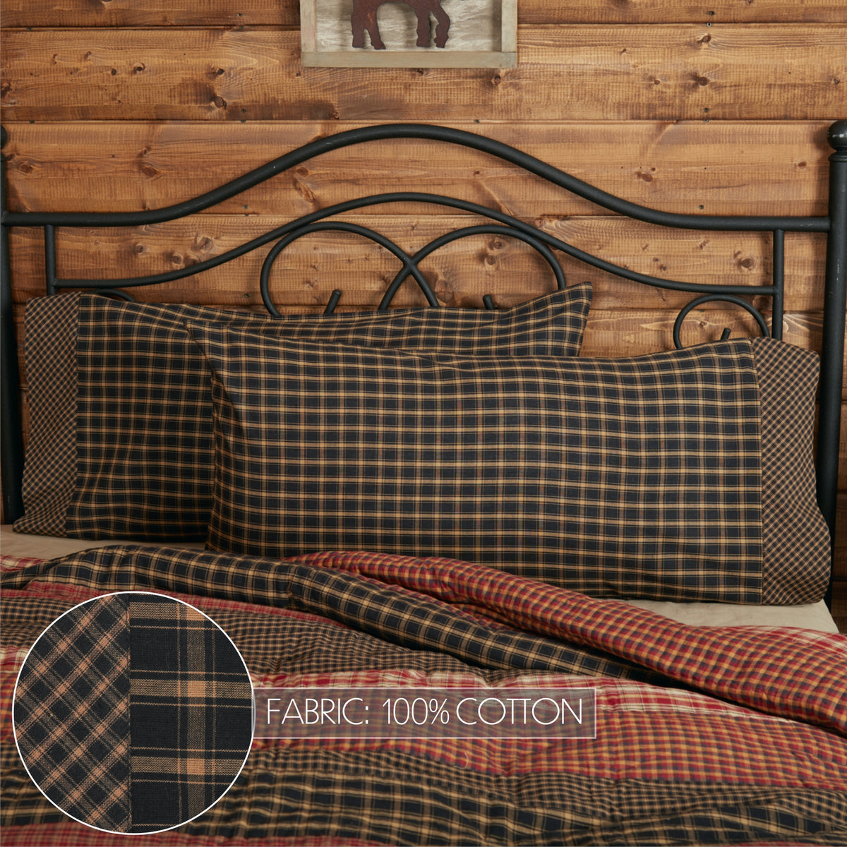 Beckham 5PC Rust Bedding Set King (1 Quilt, 2 Shams, 2 Pillowcases)
