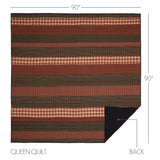 Beckham 5PC Rust Bedding Set Queen (1 Quilt, 2 Shams, 2 Pillowcases)
