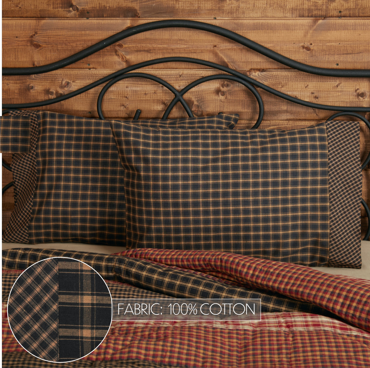 Beckham 5PC Rust Bedding Set Twin (1 Quilt, 2 Shams, 2 Pillowcases)